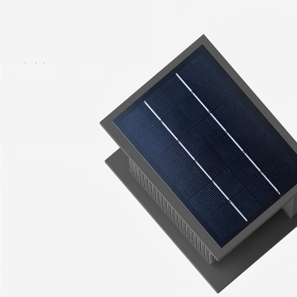Applique murale extérieure solaire LED en acier inoxydable — vue de dessous (2)