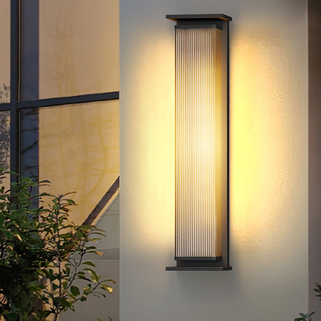 Applique murale extérieure solaire LED en acier inoxydable — vue de dessous