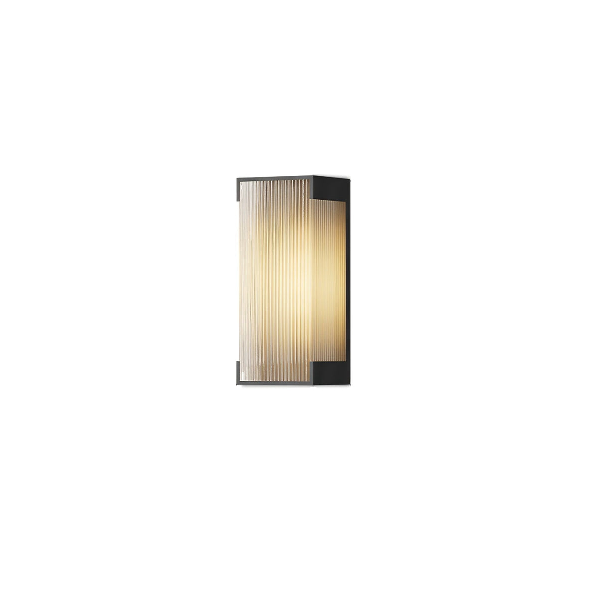 Applique murale extérieure solaire LED rectangulaire panneau PC — vue de trois quarts (4)
