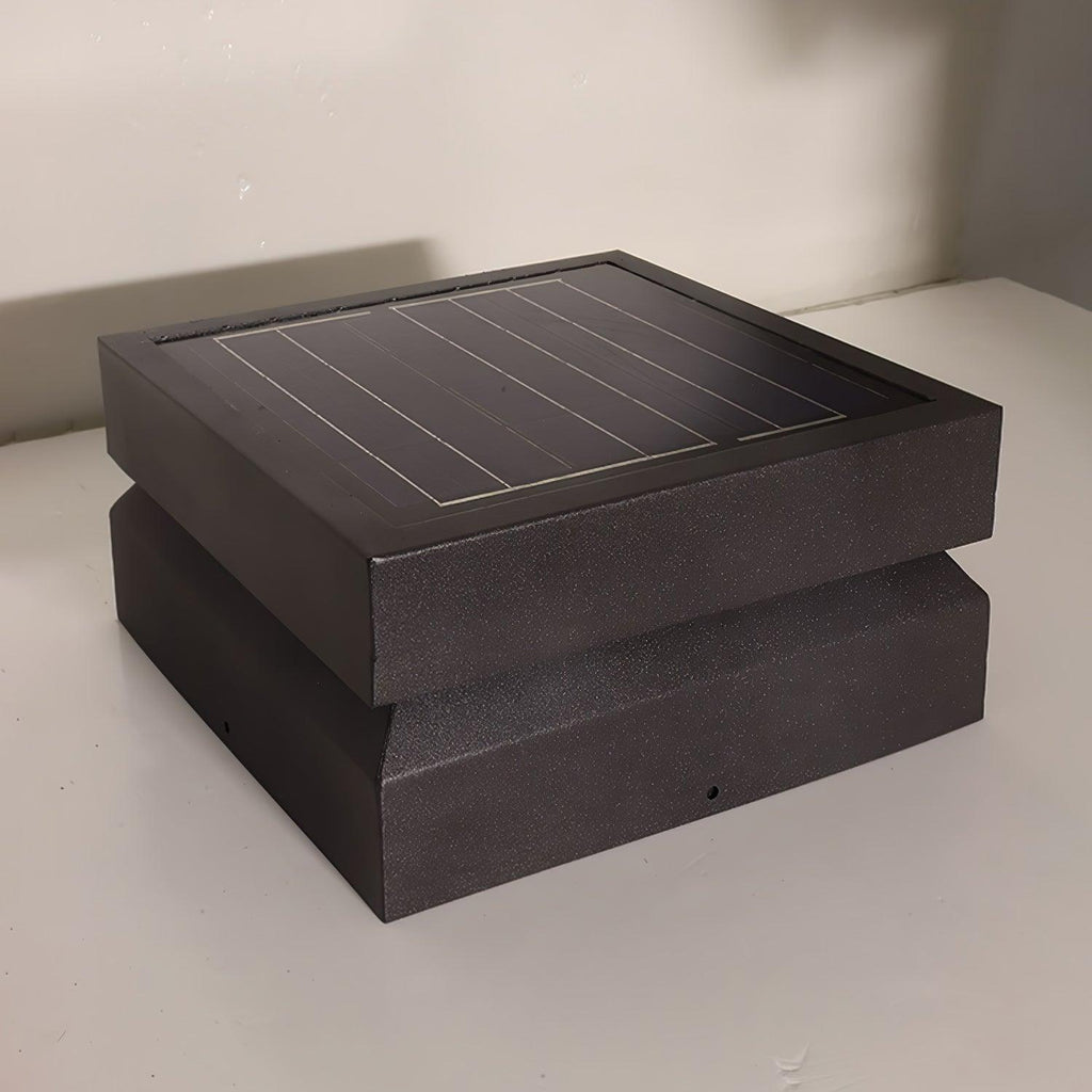 Borne de jardin LED carrée IP65 en acrylique dépoli — dimensions et cotes