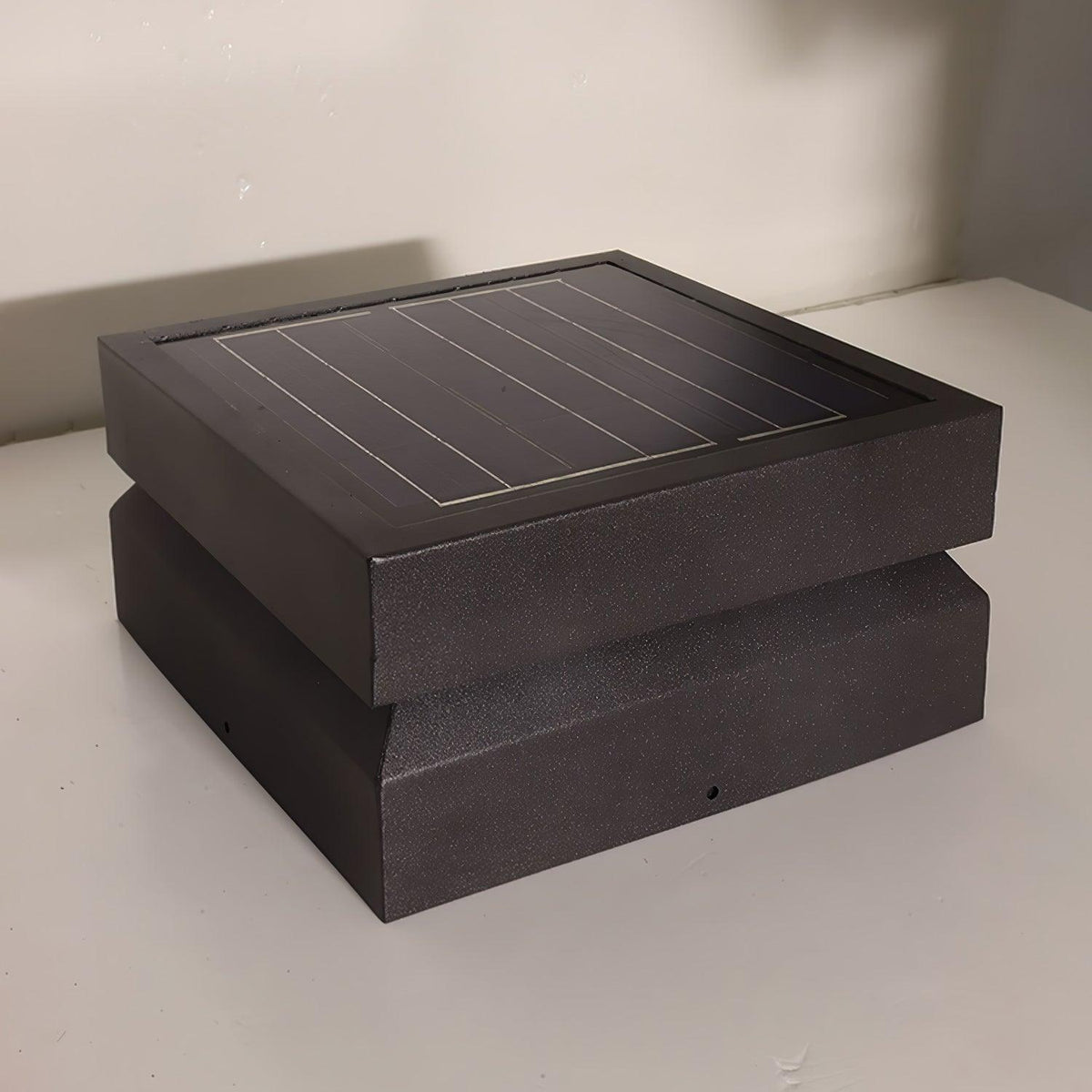 Borne de jardin LED carrée IP65 en acrylique dépoli — dimensions et cotes
