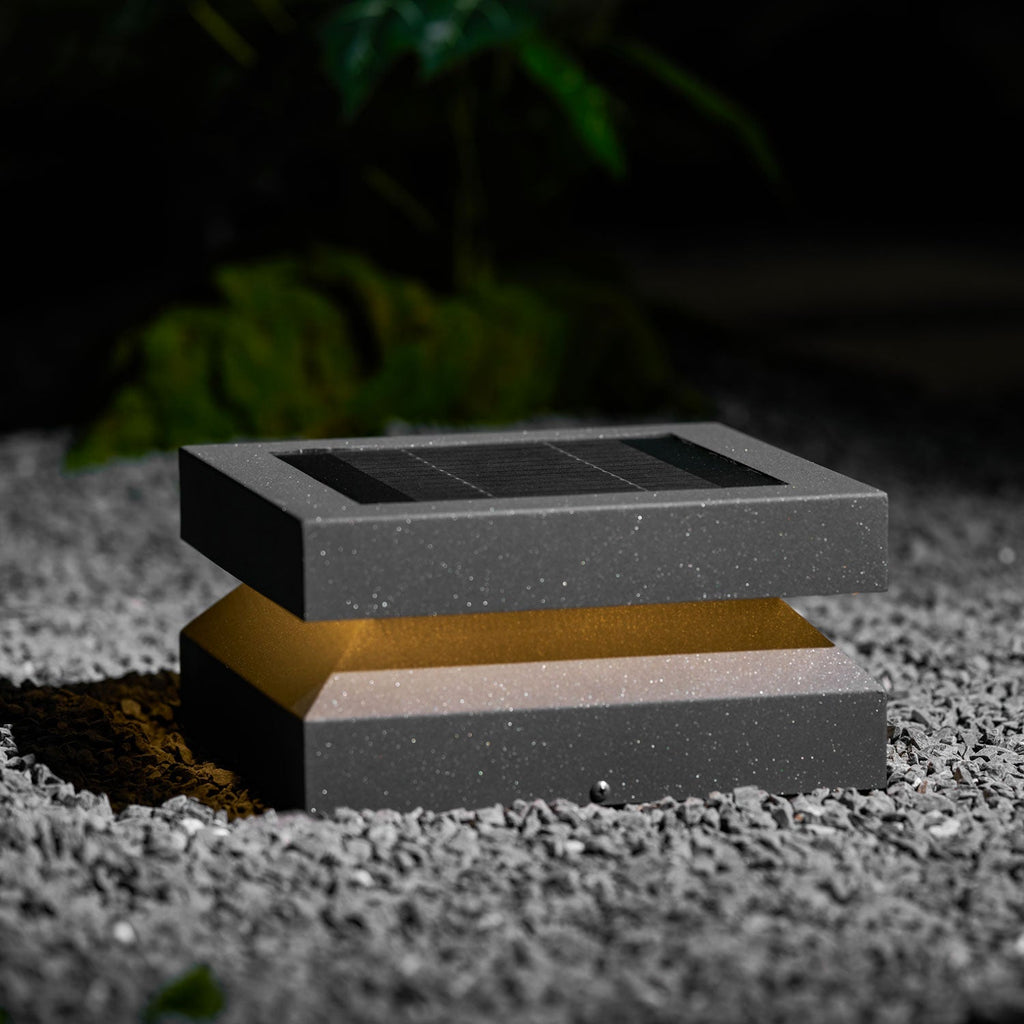 Borne de jardin LED carrée IP65 en acrylique dépoli — dimensions et cotes (3)
