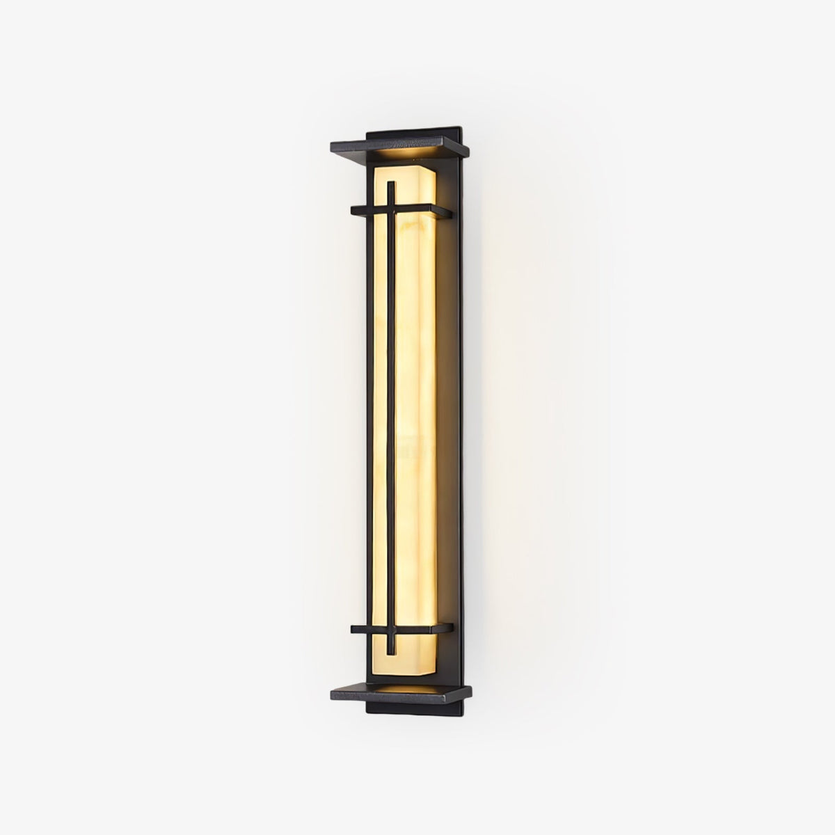 Applique murale extérieure carrée en albâtre IP65 – 3 tailles