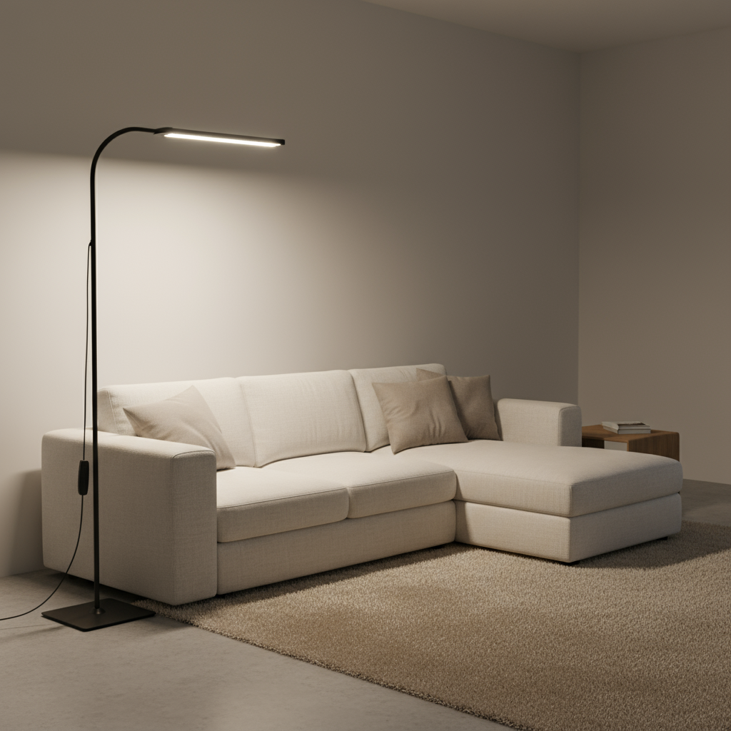 Lampadaire LED col flexible réglable 70 à 140 cm – Neria