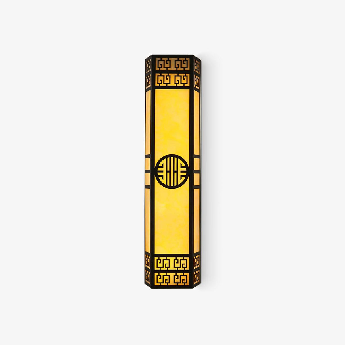 Applique murale extérieure LED métal et plâtre albâtre – Stripe