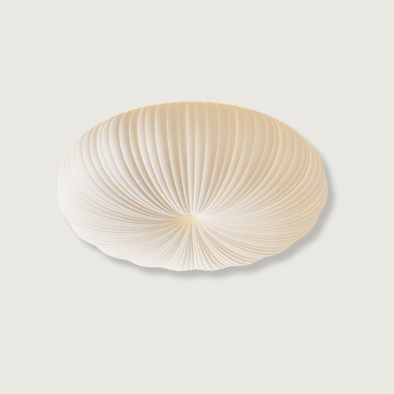 Plafonnier LED dimmable avec télécommande métal et plastique — vue de face
