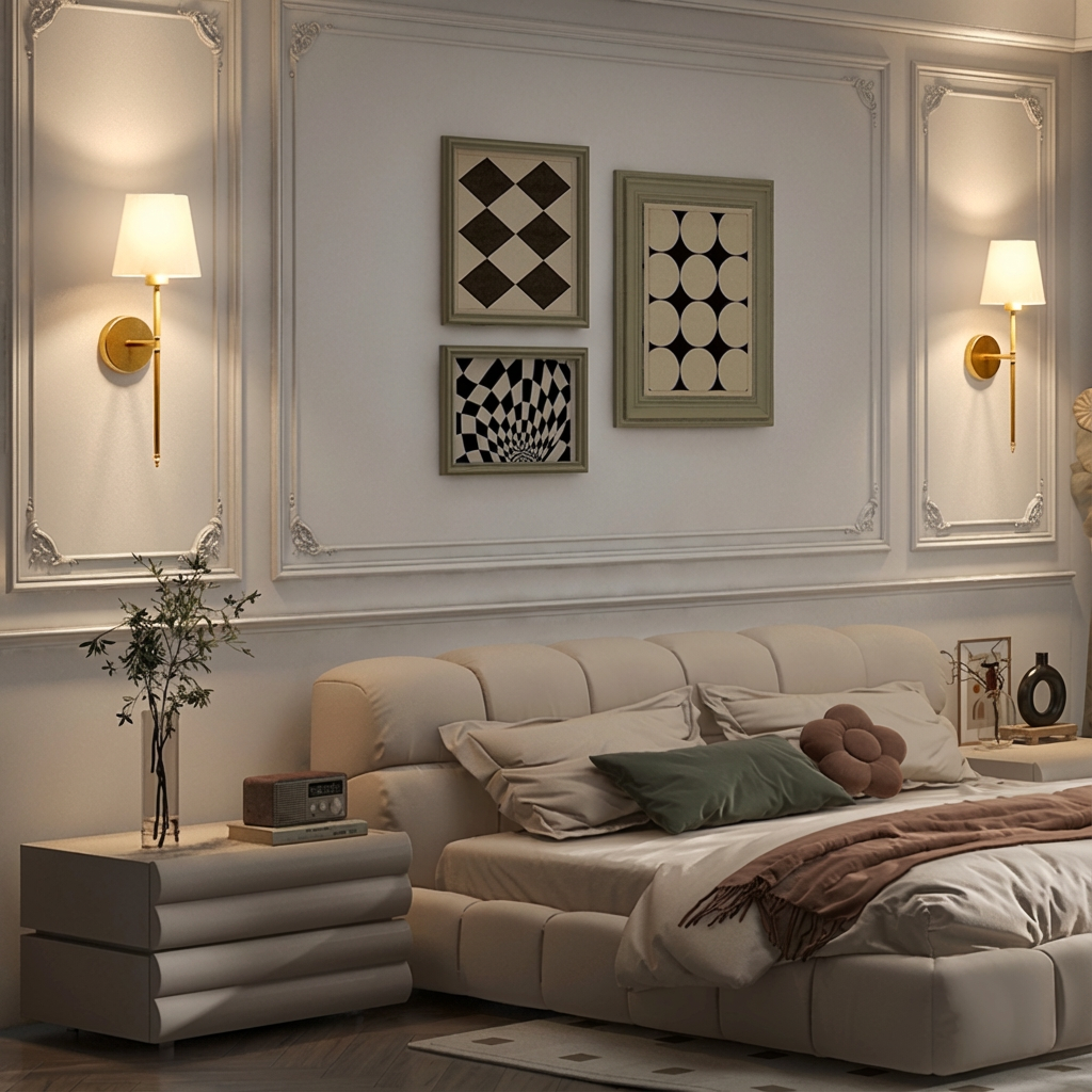 Applique murale LED rechargeable sans fil 50 cm – Sylene — vue de trois quarts