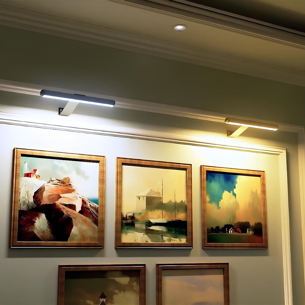 Applique murale LED sans fil orientable aluminium – LumiCraft — mise en situation dans la pièce