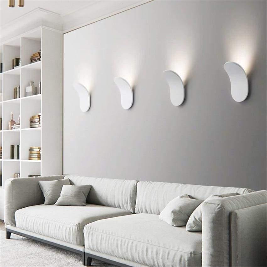 Applique murale LED blanc chaud 3000K aluminium – LumiÉclat — vue de face