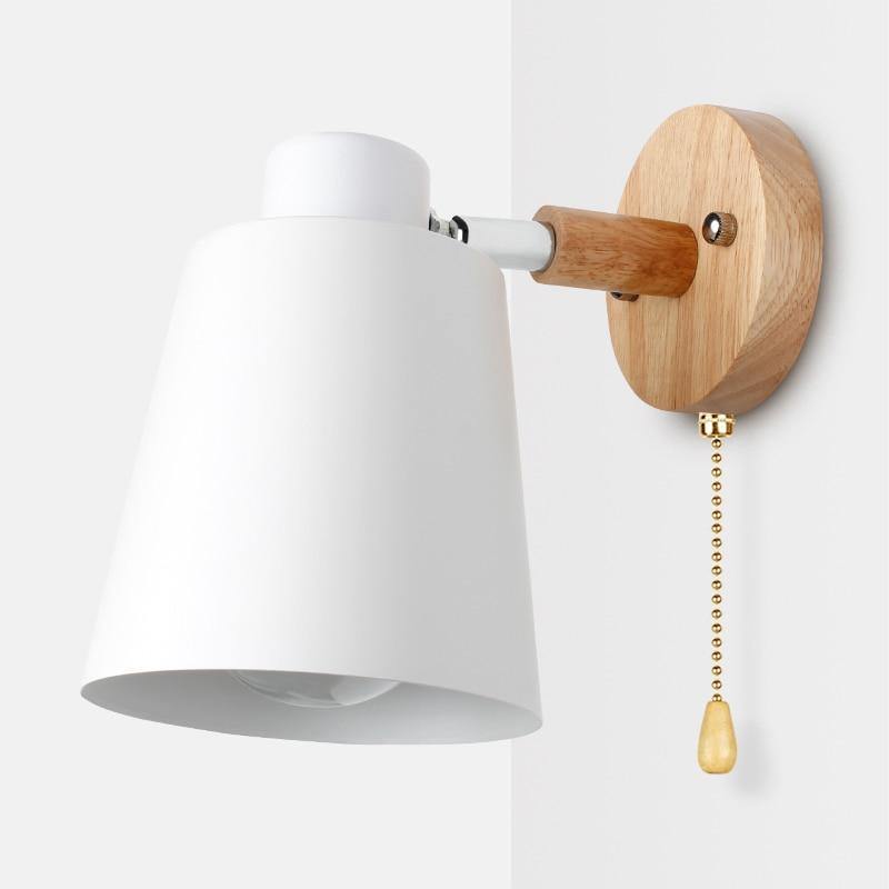 Applique murale bois et aluminium 3000 K E27 – Nordéa