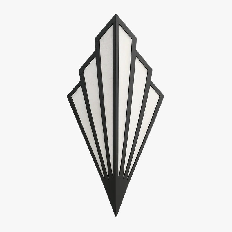 Applique murale triangulaire en fer laqué E14 – LED