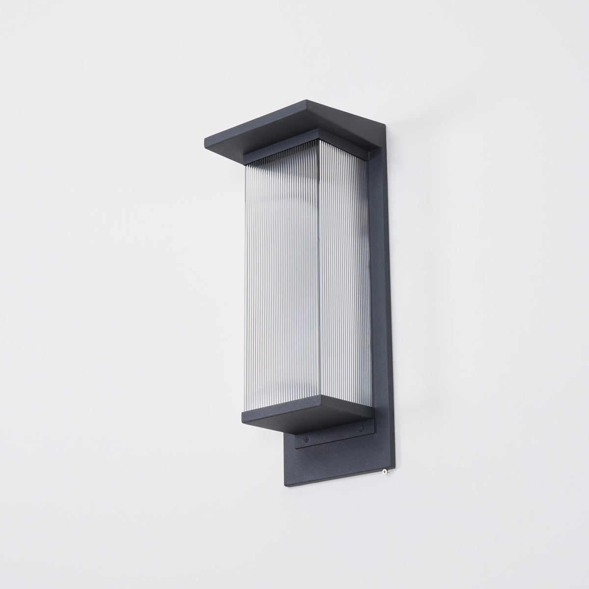 Applique murale extérieure solaire LED minimaliste – Oléron Box — dimensions et cotes