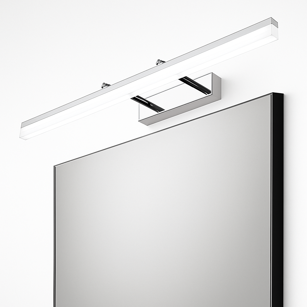 Applique murale LED pour miroir et tableau en aluminium – Mamy — vue de trois quarts