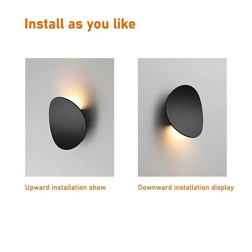 Applique murale LED en métal, design minimaliste – Frida — dimensions et cotes