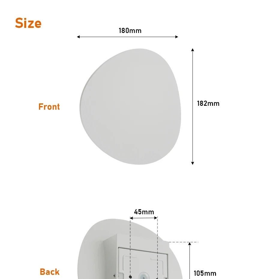 Applique murale LED en métal, design minimaliste – Frida — mise en situation dans la pièce