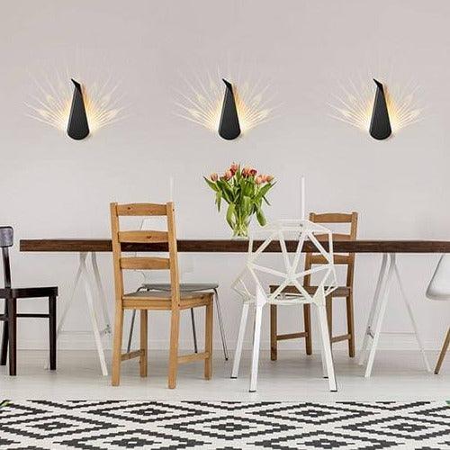 Applique murale LED 6 W en aluminium, 14 x 36 cm – LumiLuxe — dimensions et cotes