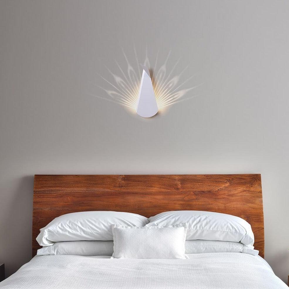 Applique murale LED 6 W en aluminium, 14 x 36 cm – LumiLuxe — vue de face