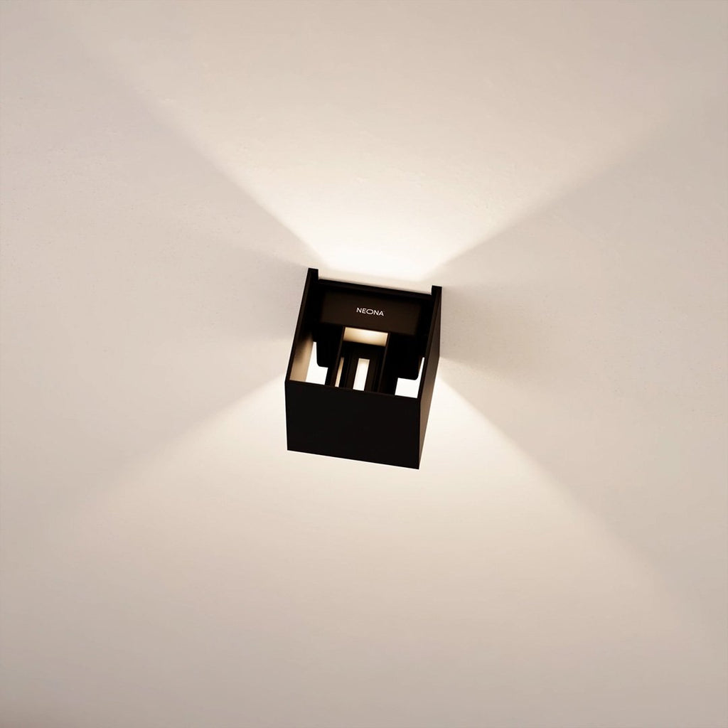 Applique murale LED IP54 à volets réglables 6 W – Xena — dimensions et cotes