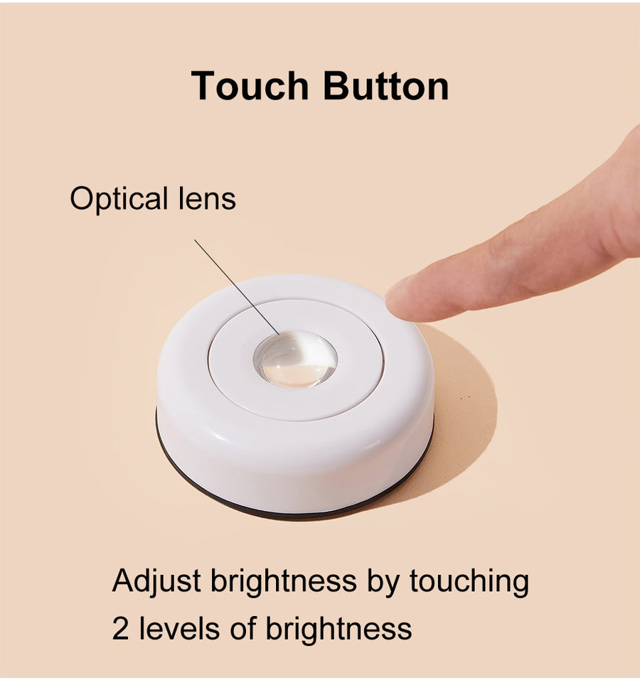 Lampe d'appoint sans fil à piles AAA, 5 teintes – SolGlow — détail du système de fixation