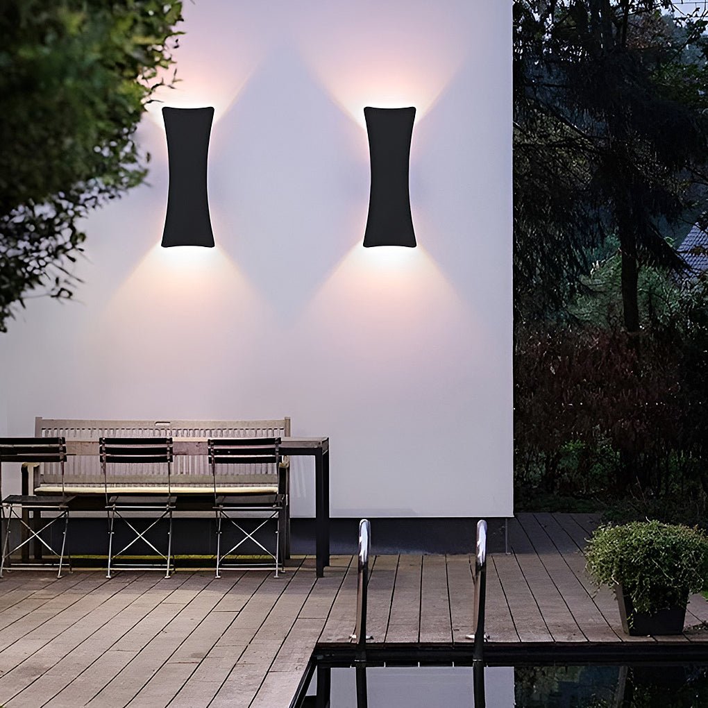 Applique murale extérieure LED haut et bas en aluminium – IP65 10 W