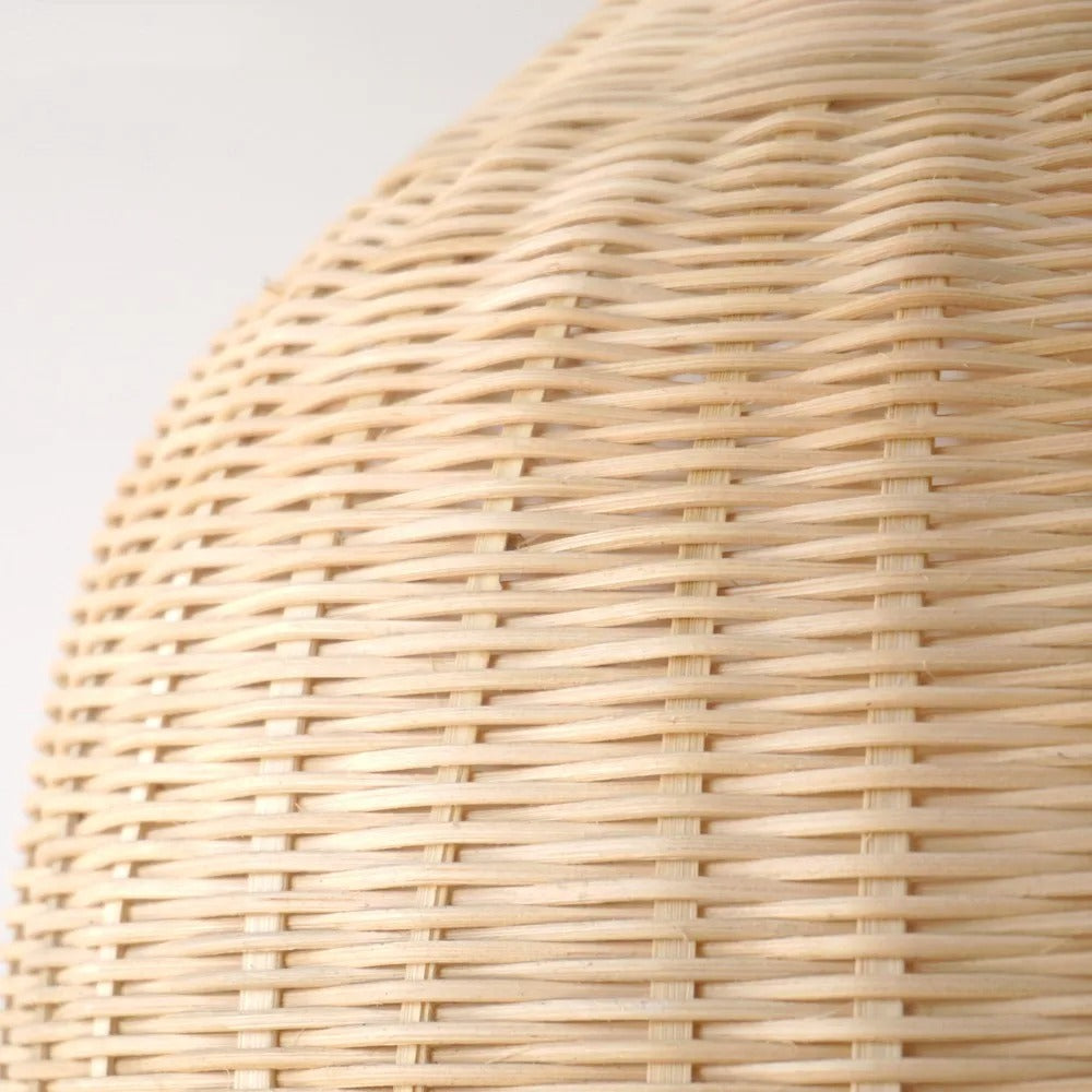 Suspension en bambou tressé d'inspiration japonaise – Kaori — détail de la matière