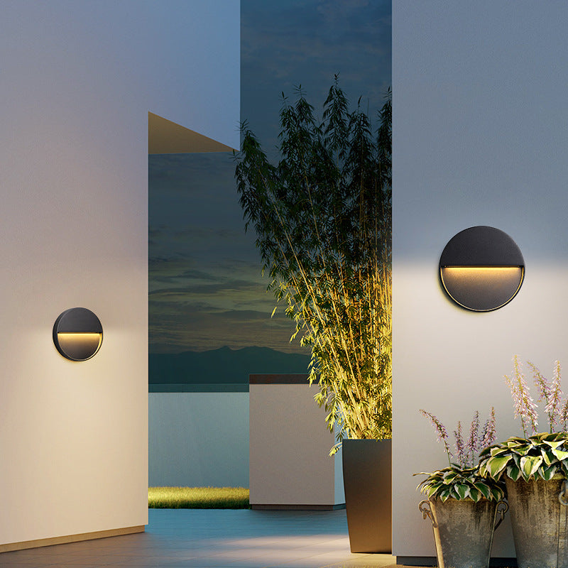 Applique murale extérieure LED 3 W en aluminium – StepGlow — vue de face