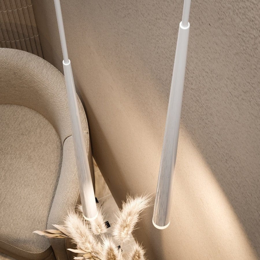 Suspension goutte LED 3,5 W en aluminium et verre – Hades — vue de dessous