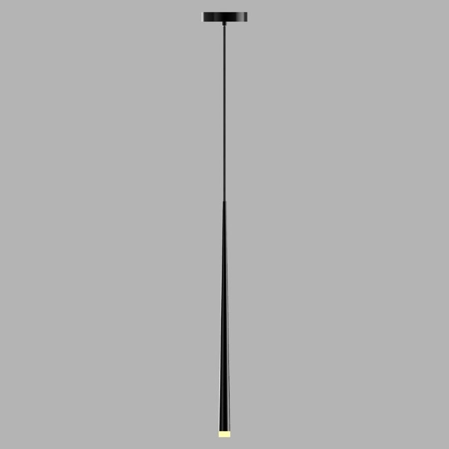 Suspension goutte LED 3,5 W en aluminium et verre – Hades — vue de face