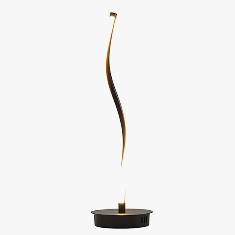 Lampadaire LED nordique en bois et gel de silice – lumière douce — détail de la finition