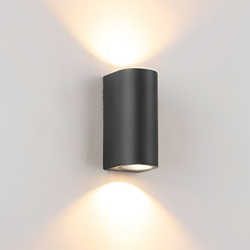 Applique murale extérieure LED 6W aluminium et acrylique IP65 — vue de face (2)