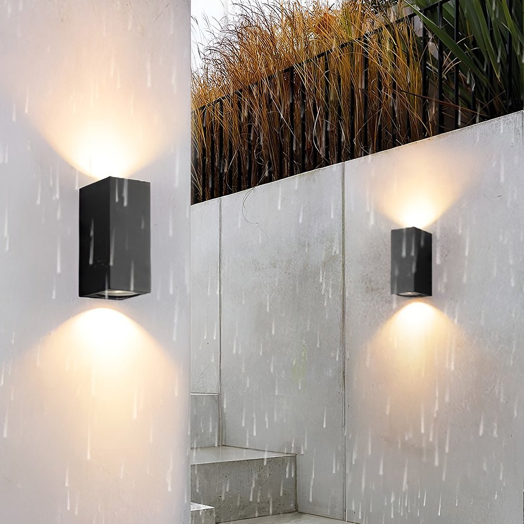 Applique murale extérieure LED 6W aluminium et acrylique IP65 — détail de la finition