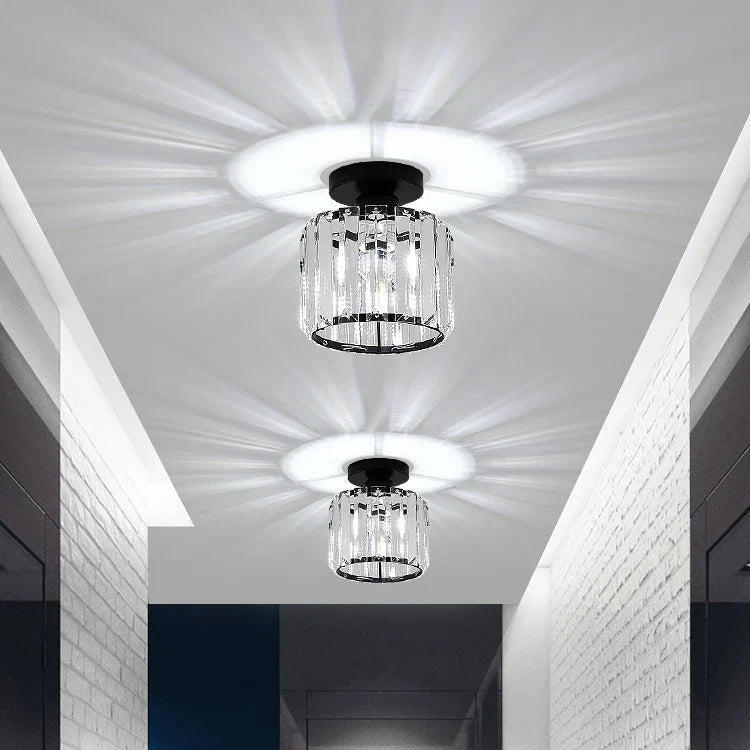 Plafonnier compact en cristal taillé et métal – Aurélia — dimensions et cotes (3)