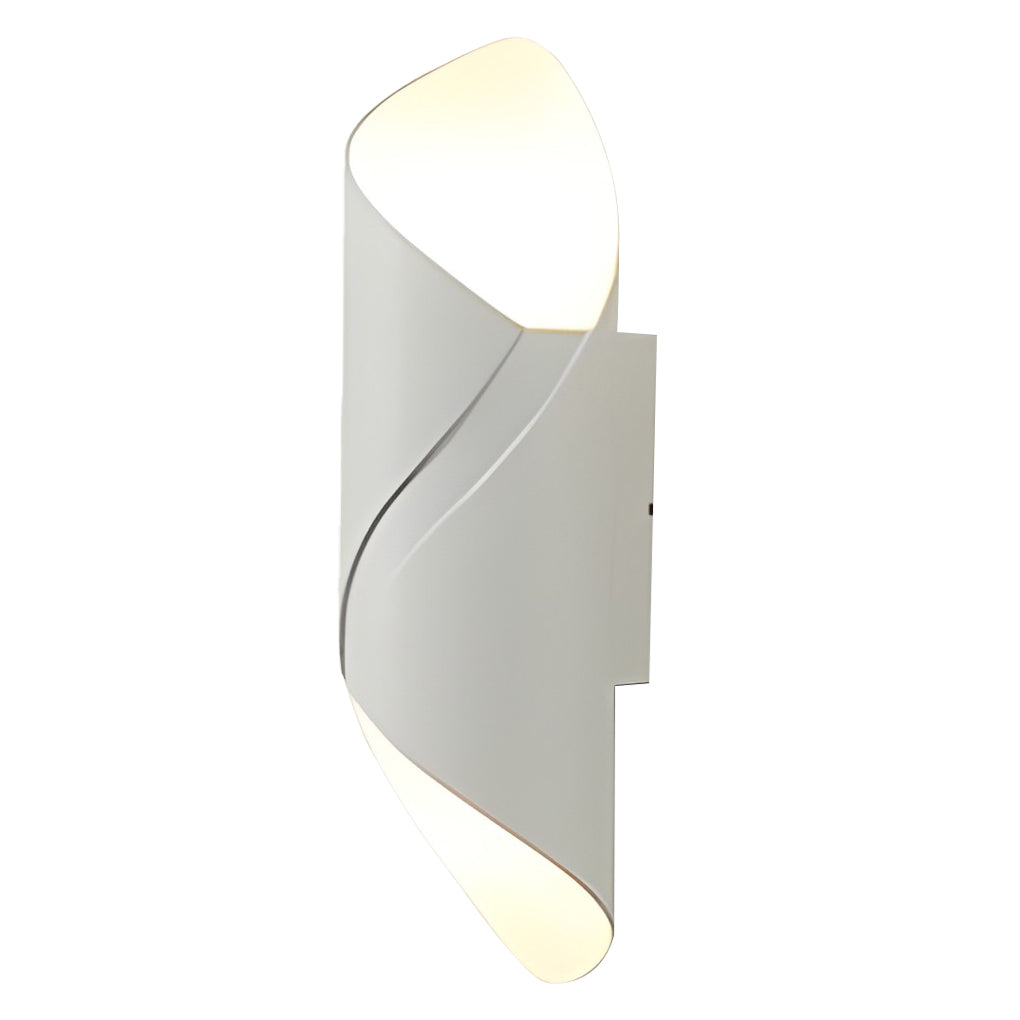 Applique murale extérieure LED linéaire fer et PMMA dimmable — vue de dessous