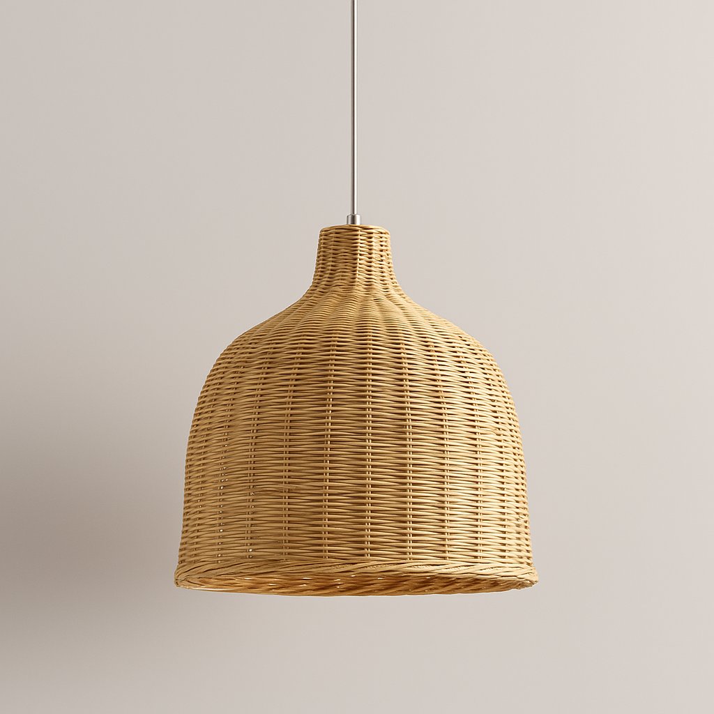 Suspension en bambou tressé d'inspiration japonaise – Kaori