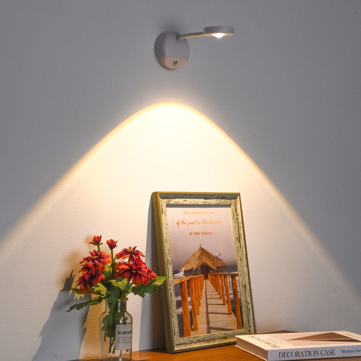 Applique murale LED 3 W capteur de mouvement pivotante – LumiSensa — dimensions et cotes