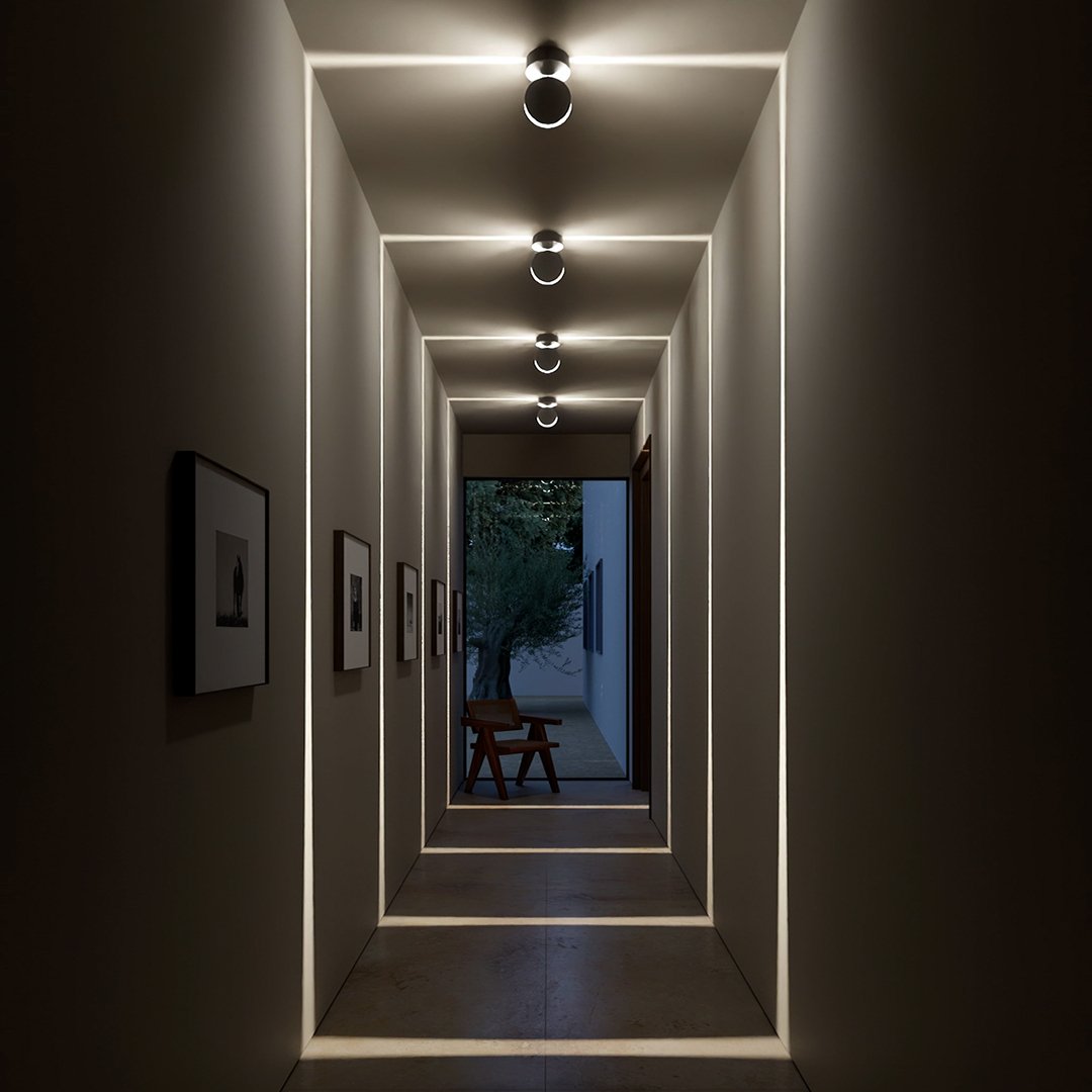 Spot LED orientable 360° aluminium IP65 3000K – Spectra — vue de dessous