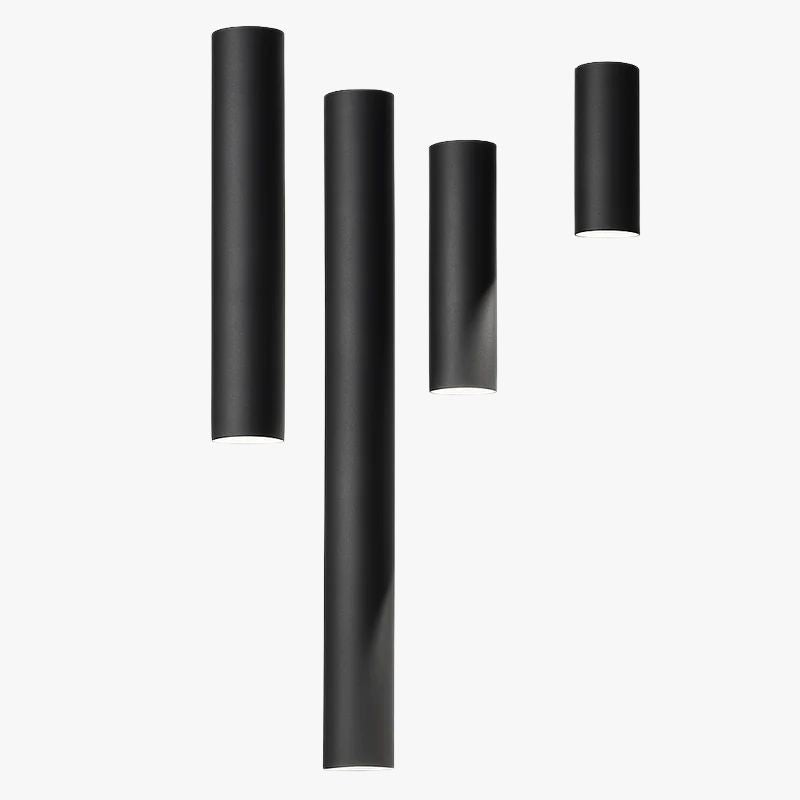Spot LED tube en saillie IP44 – faisceau 24°, anti-éblouissement