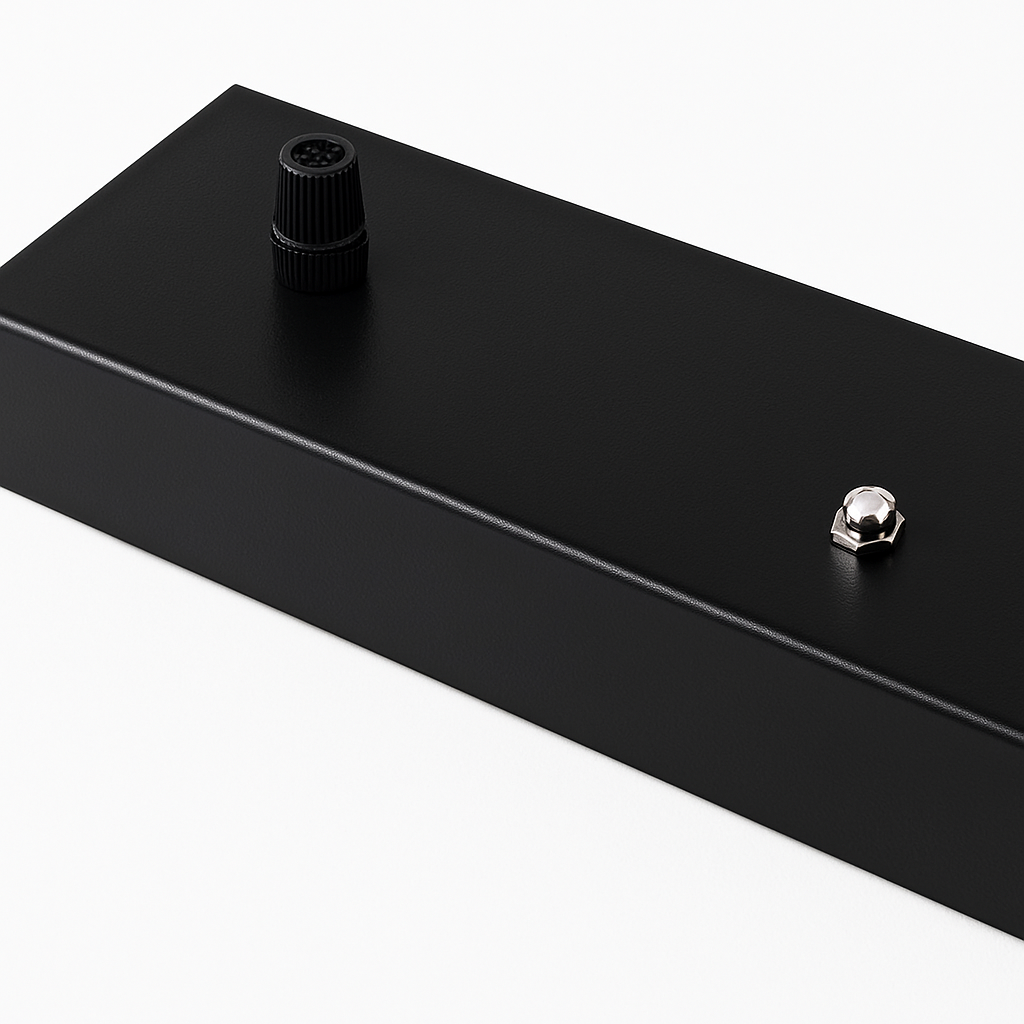 Support de plafond long en métal – 1 à 5 suspensions, noir ou blanc — dimensions et cotes