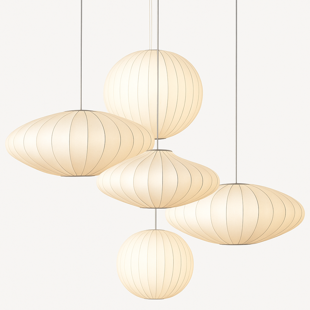 Suspension en tissu style japonais 31 à 40 W – Silk — détail de la finition