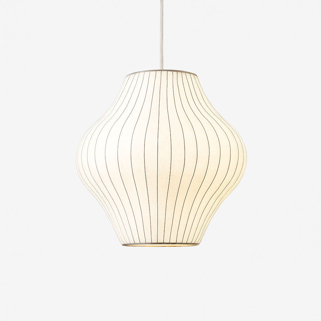Suspension en tissu style japonais 31 à 40 W – Silk — vue de dessous