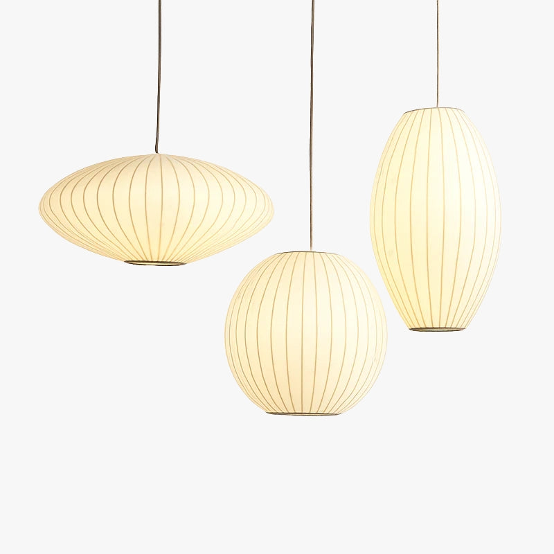 Suspension en tissu style japonais 31 à 40 W – Silk — vue de face