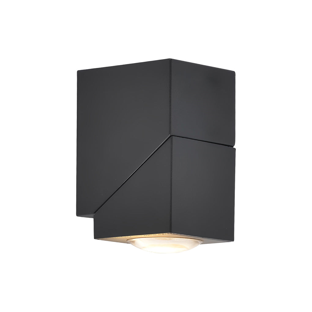 Applique murale extérieure LED orientable 180° aluminium IP65 — détail de la matière