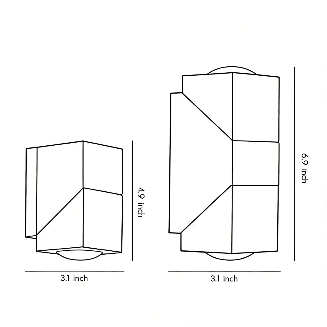Applique murale extérieure LED orientable 180° aluminium IP65 — détail de la finition (2)