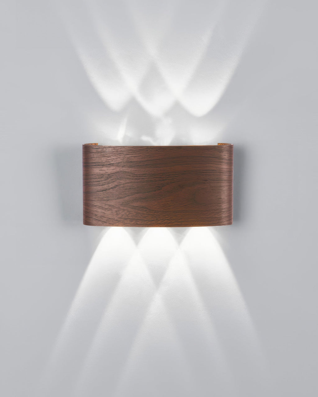 Applique murale extérieure LED 10 W IP65 effet bois – LumiCraft — vue de dessous (2)