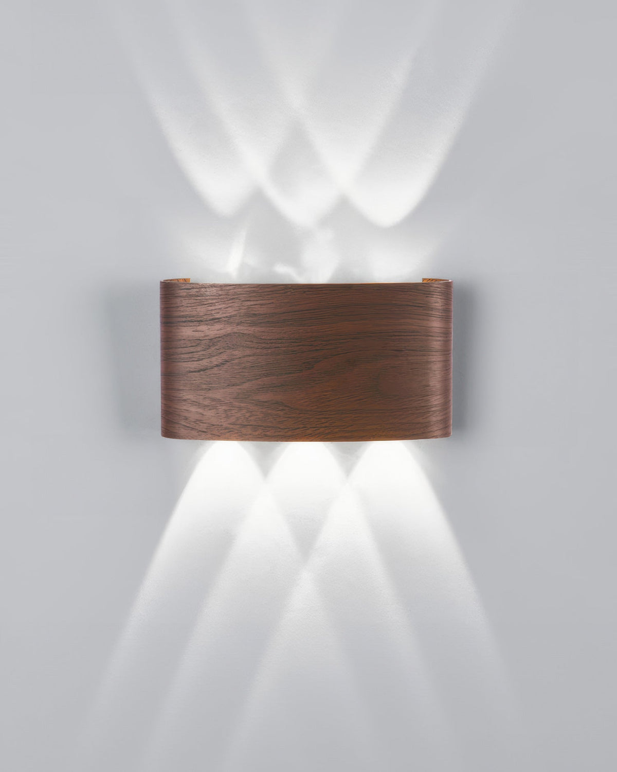 Applique murale extérieure LED 10 W IP65 effet bois – LumiCraft — vue de dessous (2)