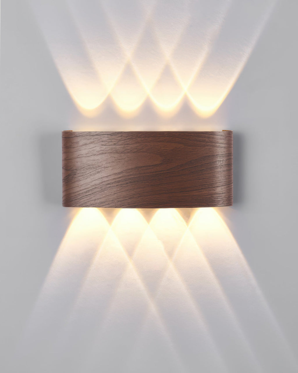 Applique murale extérieure LED 10 W IP65 effet bois – LumiCraft — vue de profil (3)