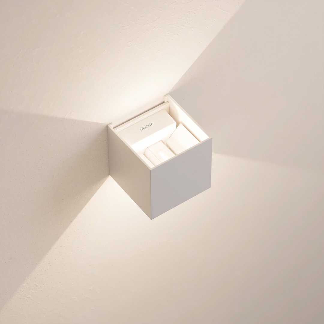 Applique murale LED IP54 à volets réglables 6 W – Xena — vue de dessous (2)