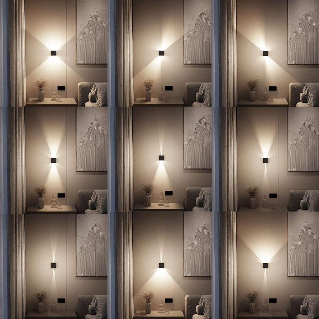 Applique murale LED IP54 à volets réglables 6 W – Xena — vue de profil