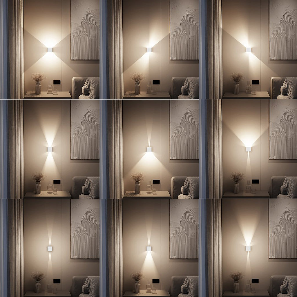 Applique murale LED IP54 à volets réglables 6 W – Xena — vue de trois quarts (2)